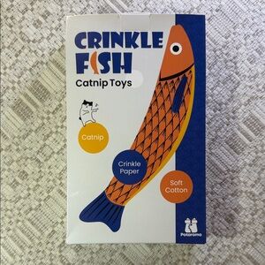 Crinkle Fish Catnip Toys